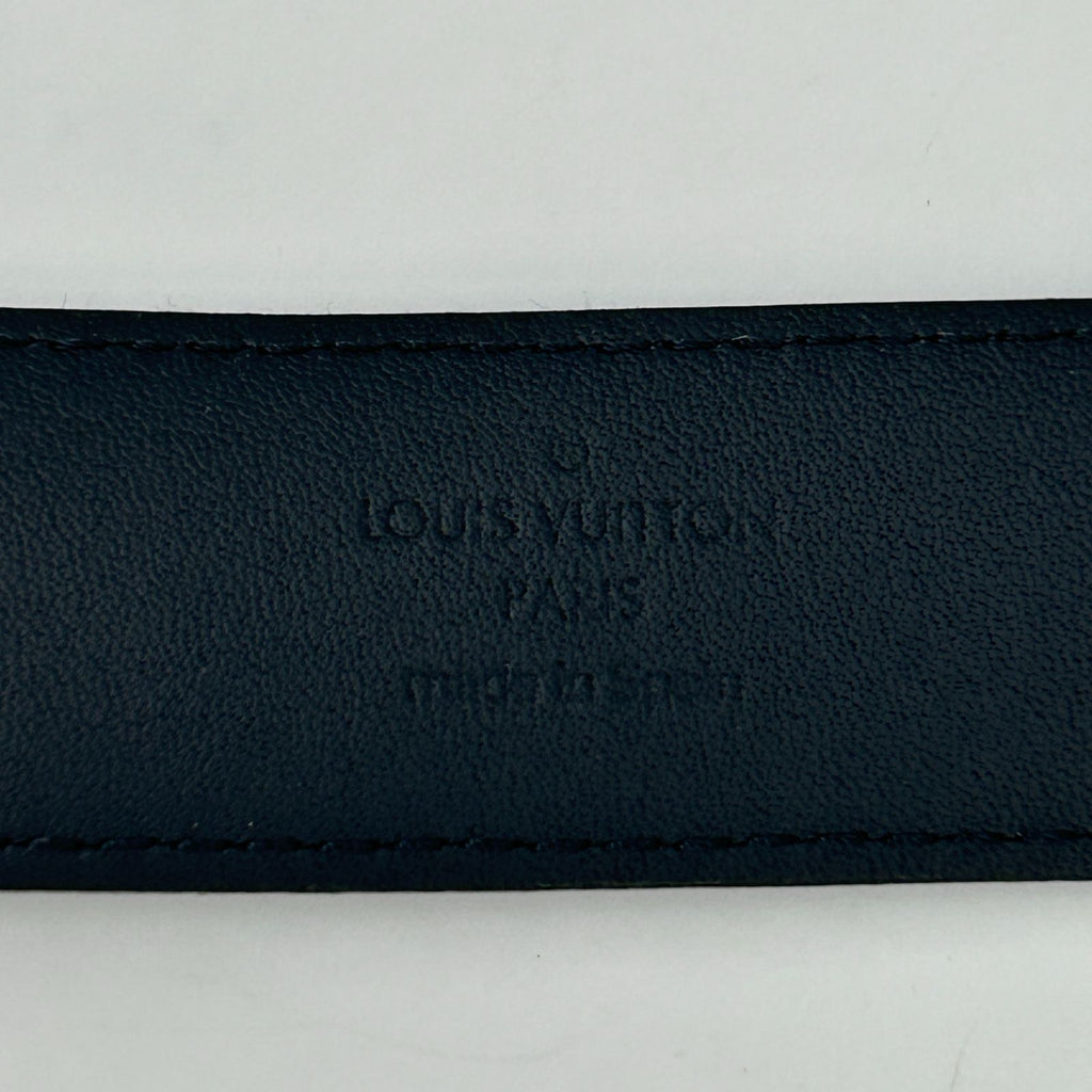 Louis Vuitton Ceinture Anagram Belt Leather Noir Black Silver — view 9