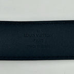 Louis Vuitton Ceinture Anagram Belt Leather Noir Black Silver — view 9
