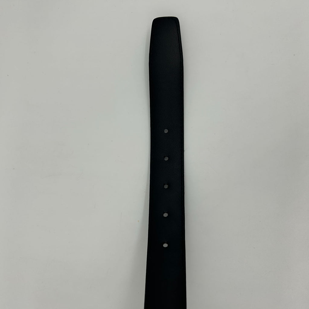 Louis Vuitton Ceinture Anagram Belt Leather Noir Black Silver — view 7