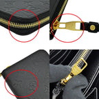 Louis Vuitton Empreinte Noir Zippy Wallet Monogram Black Leather — view 5