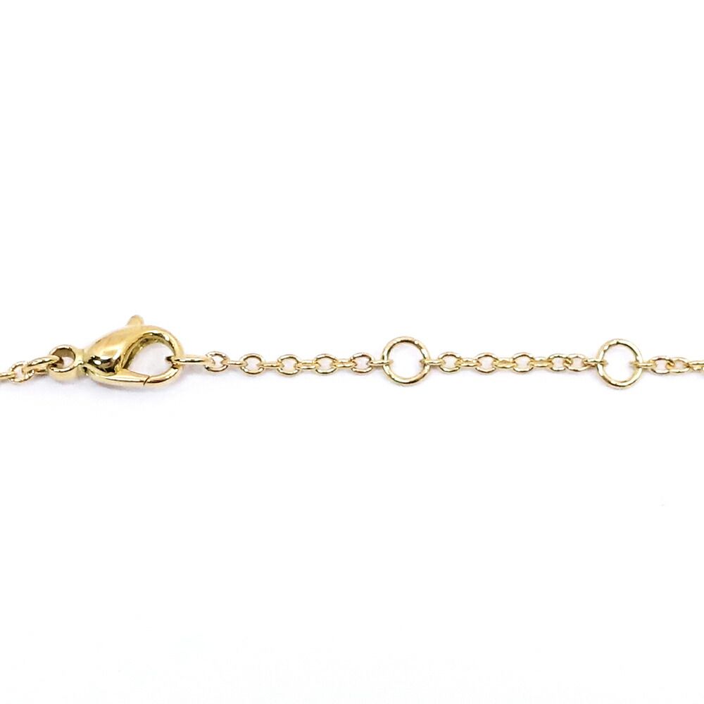 Chanel 18k Yellow Gold Coco Crush Necklace Double Chain Quilted — view 9