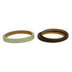 Loewe Bangle Leather Gray Beige Light Green Set Bracelet — view 3