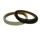 Loewe Bangle Leather Gray Beige Light Green Set Bracelet — view 4