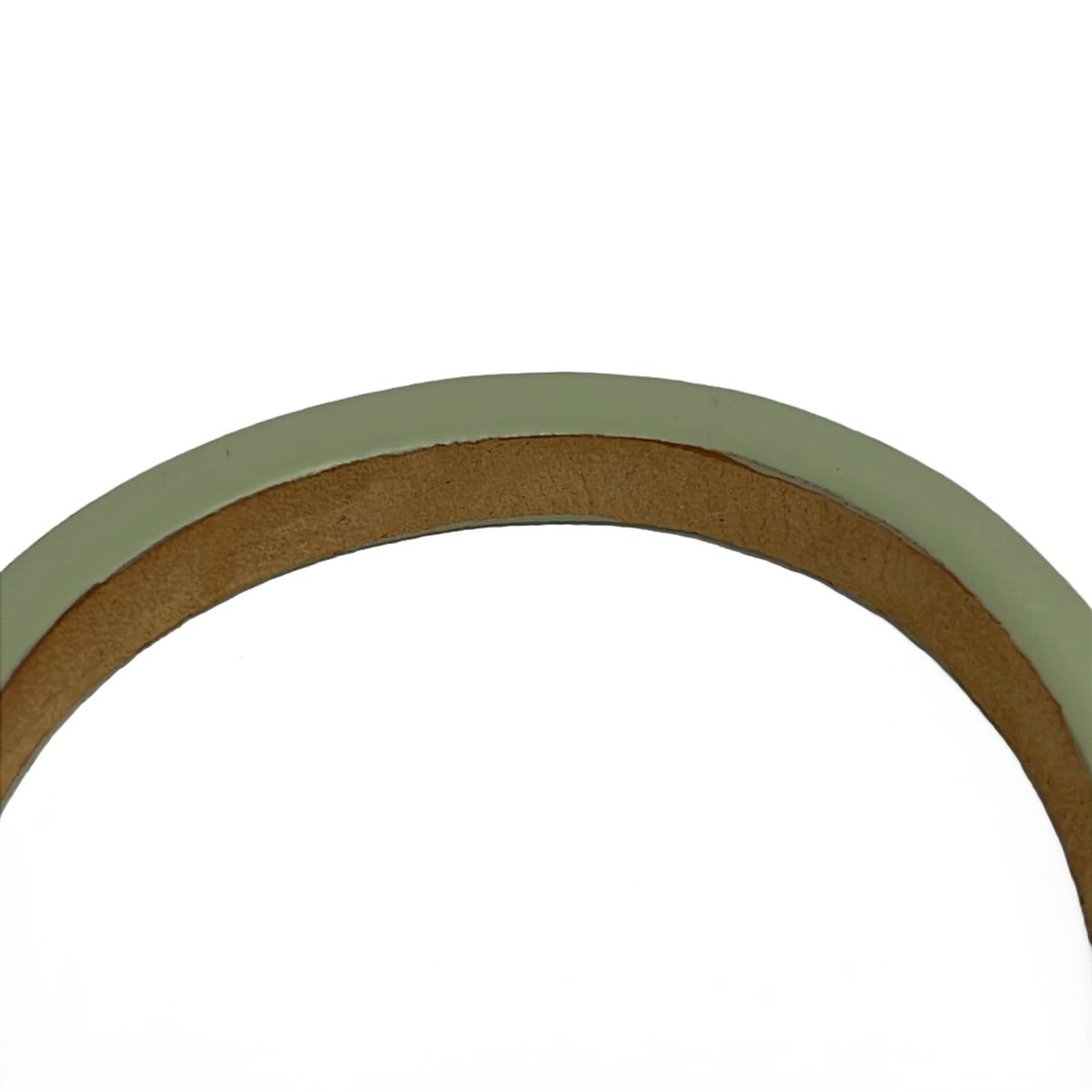 Loewe Bangle Leather Gray Beige Light Green Set Bracelet — view 6