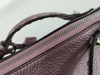 Fendi by the Way Mini Selleria Metallic Purple Leather 2-Way Shoulder Bag Silver — view 8