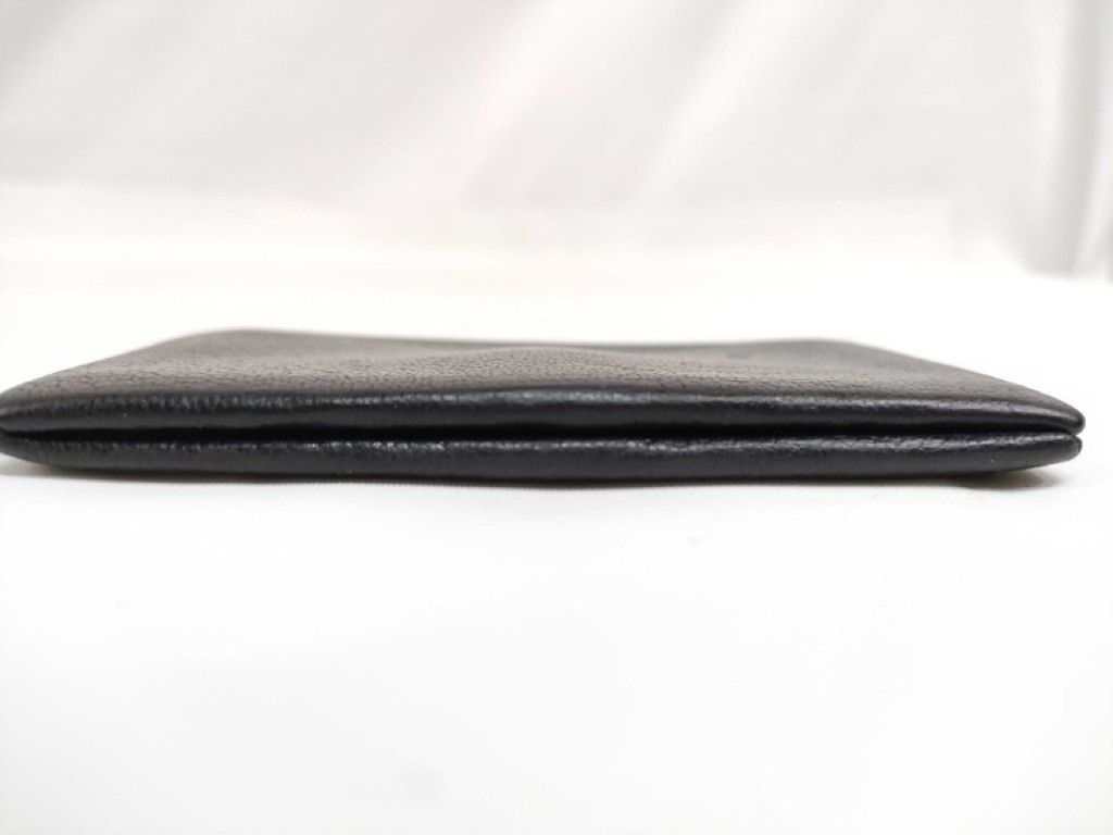 Hermes Card Case Calvi Navy Chevre Silver — view 4