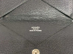 Hermes Card Case Calvi Navy Chevre Silver — view 9