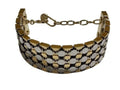 Louis Vuitton Bracelet Futura Gold Silver Metal Monogram