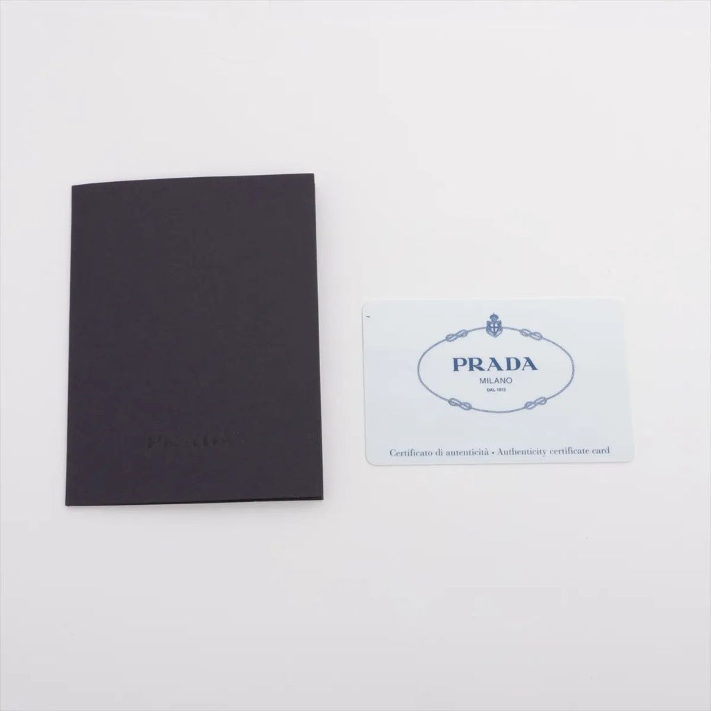 Prada Saffiano Leather Triangle Coin Purse — view 7