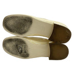 Chanel Shoes 35.5 C Ivory Tassel CC Logo Leather — view 4