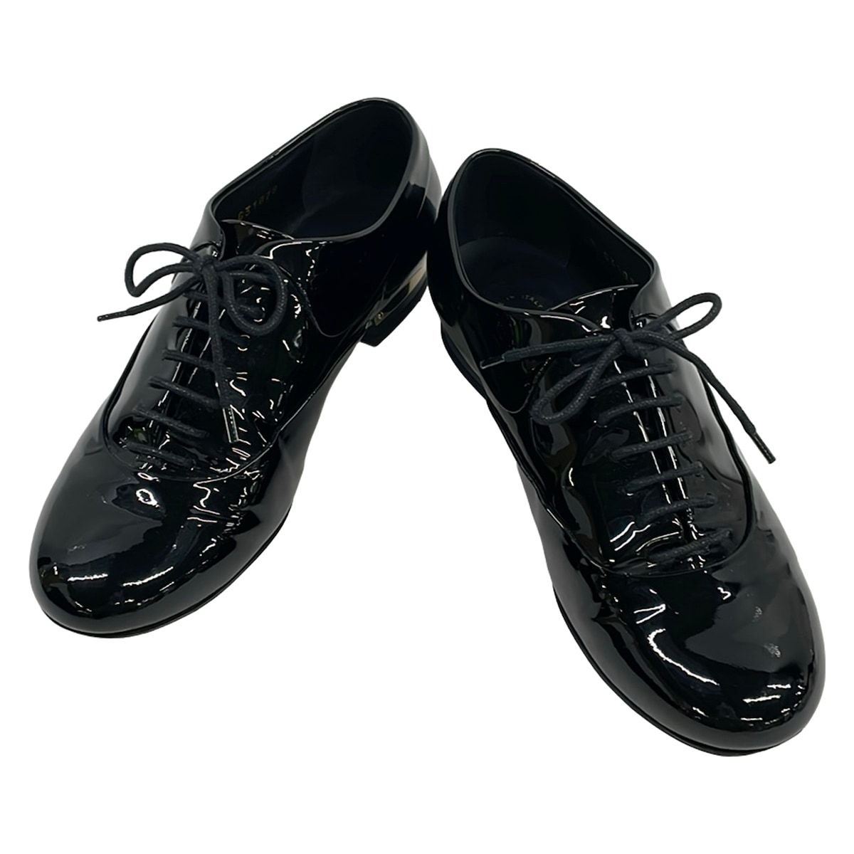 Chanel Shoes 36.5 C Black Pearl CC Logo Leather — view 2