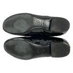 Chanel Shoes 36.5 C Black Pearl CC Logo Leather — view 4
