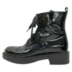 Prada Short Boots 36.5 Black Leather