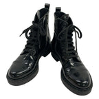 Prada Short Boots 36.5 Black Leather — view 2