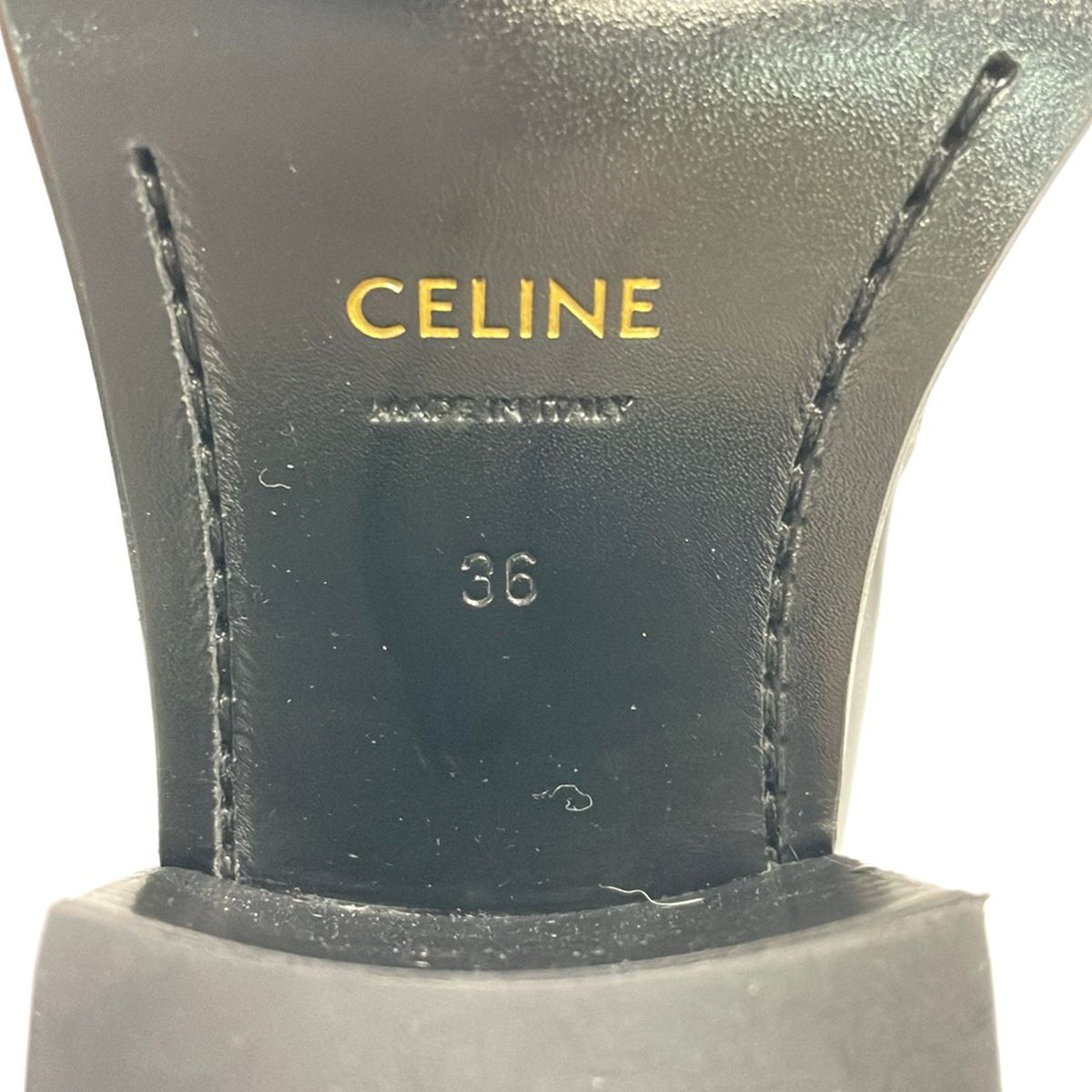 Celine Short Boots 36 Black Leather — view 6