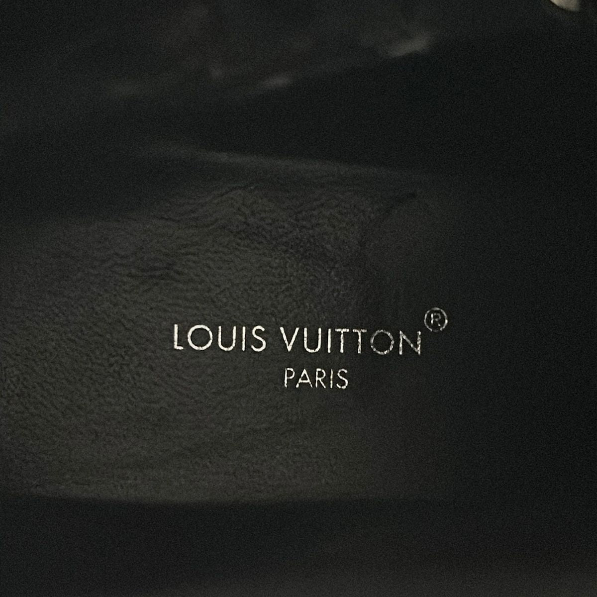Louis Vuitton Short Boots 37 Black Dark Brown Monogram Canvas Leather — view 6