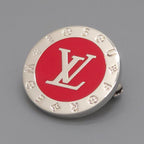 Louis Vuitton Supreme Collaboration Brooch LV Logo 1 of 3 Items Diameter 2.2 cm