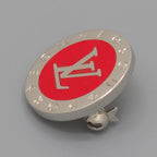 Louis Vuitton Supreme Collaboration Brooch LV Logo 1 of 3 Items Diameter 2.2 cm — view 2