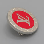 Louis Vuitton Supreme Collaboration Brooch LV Logo 1 of 3 Items Diameter 2.2 cm — view 3