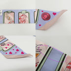 Hermes Heaven Twilly Story Scarf Silk Blue Pale Rose Multicolor — view 6