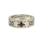 Gucci Ring GG Signature-&b Silver