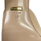 Gucci Mules 38 Beige Gold Leather — view 6
