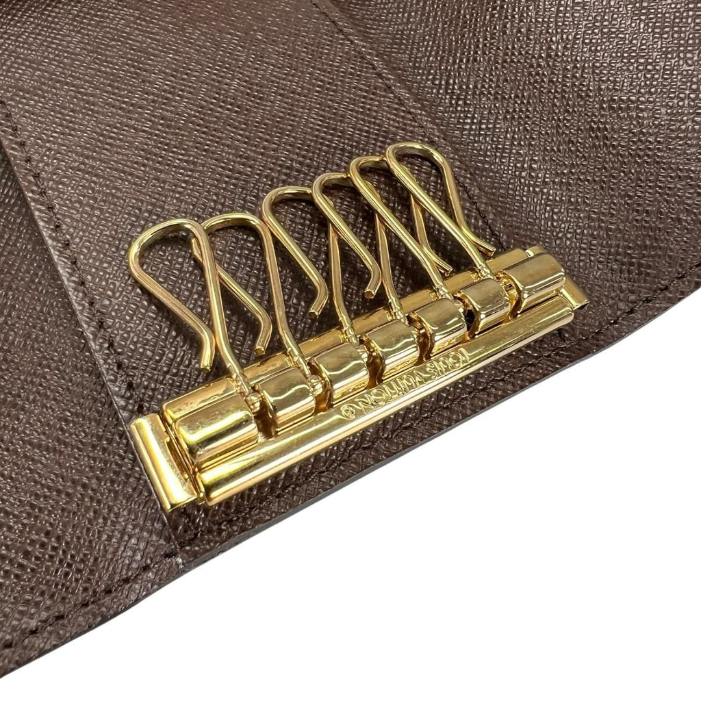 Louis Vuitton Damier Key Case for 6 Multicles 6 Brown Key Holder — view 8