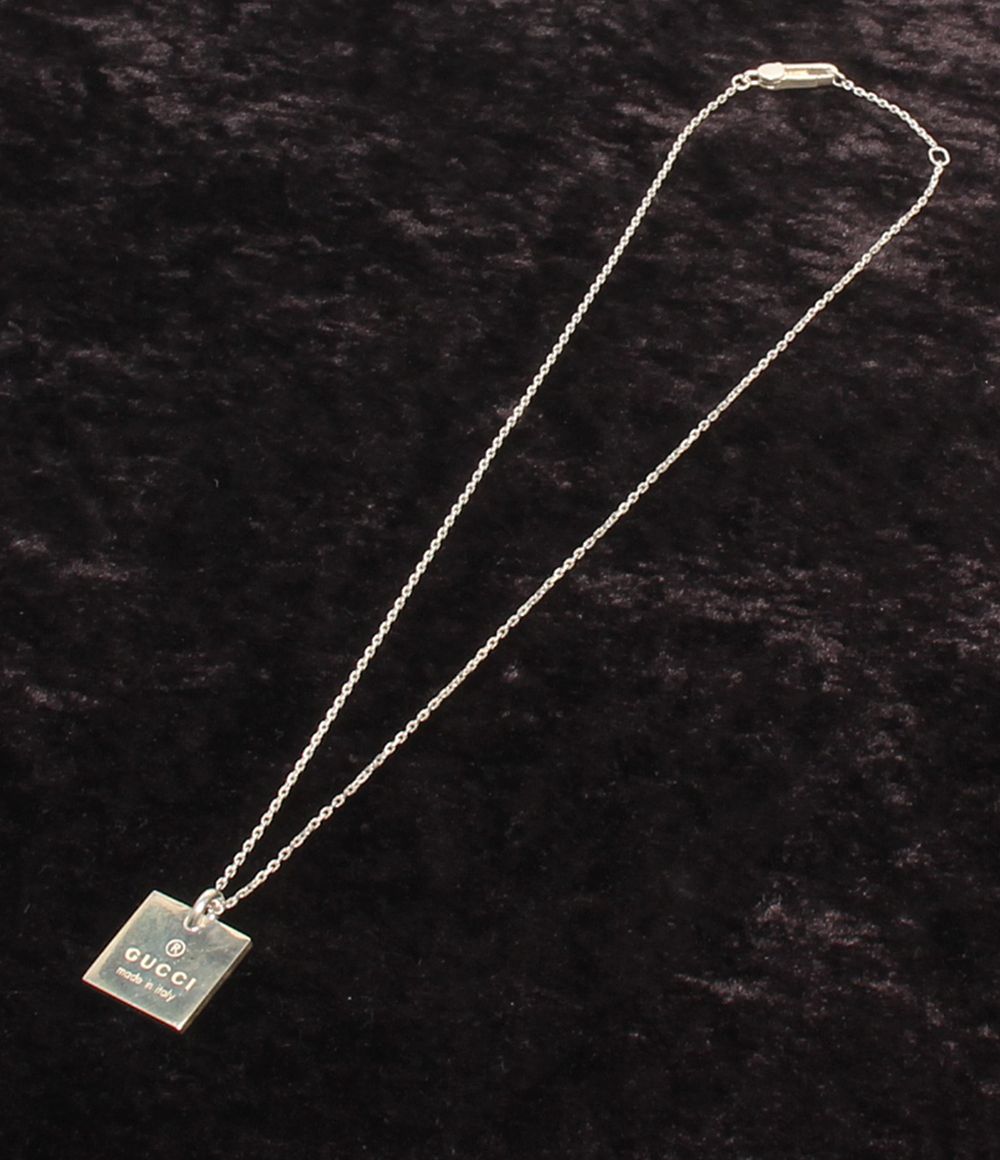 Gucci Necklace Logo Square Plate — view 2