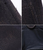 Chanel Tote Shoulder Gold Mixed Fiber Deauville — view 9