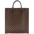 Louis Vuitton Sac Plat Tote Damier Canvas Brown Handbag