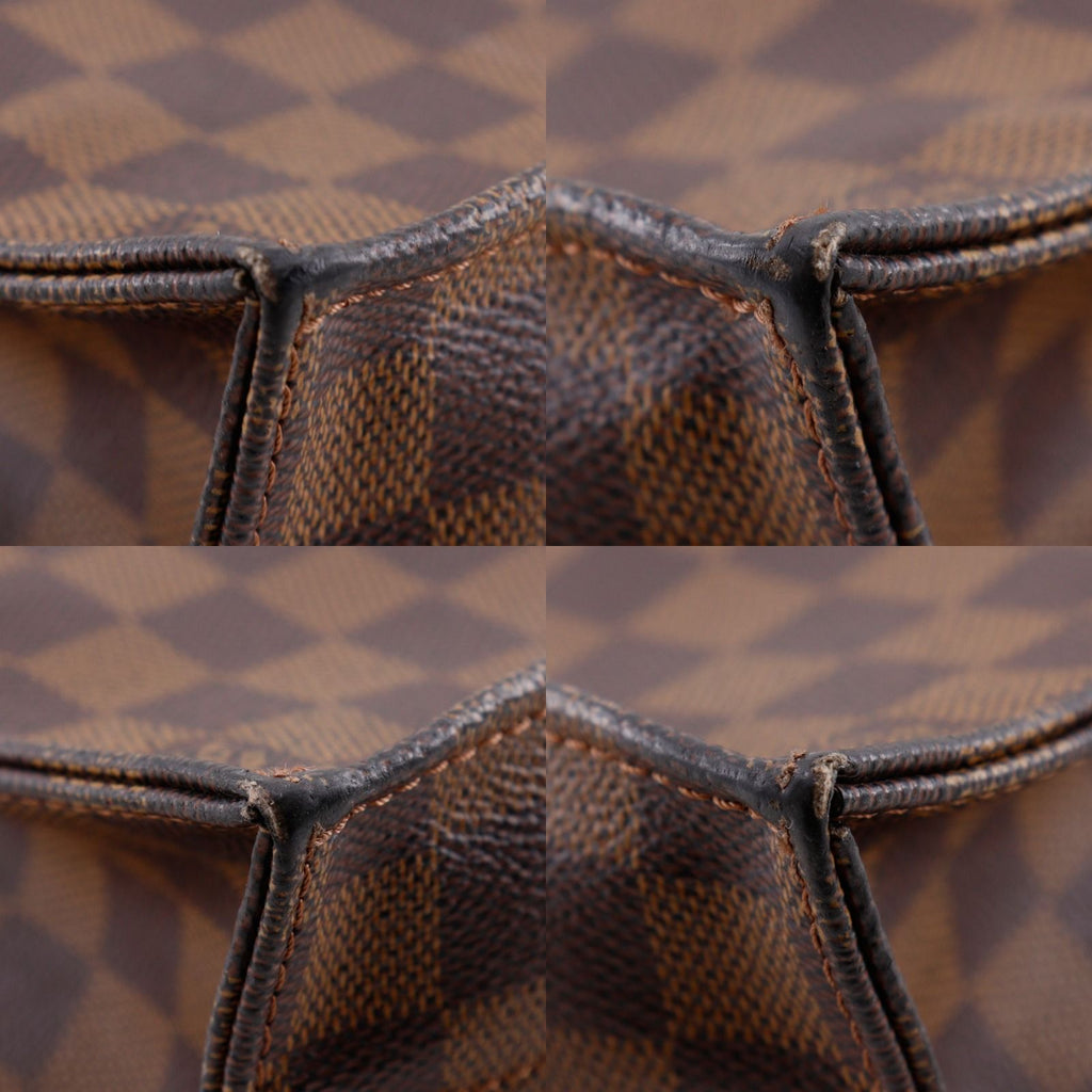 Louis Vuitton Sac Plat Tote Damier Canvas Brown Handbag — view 4