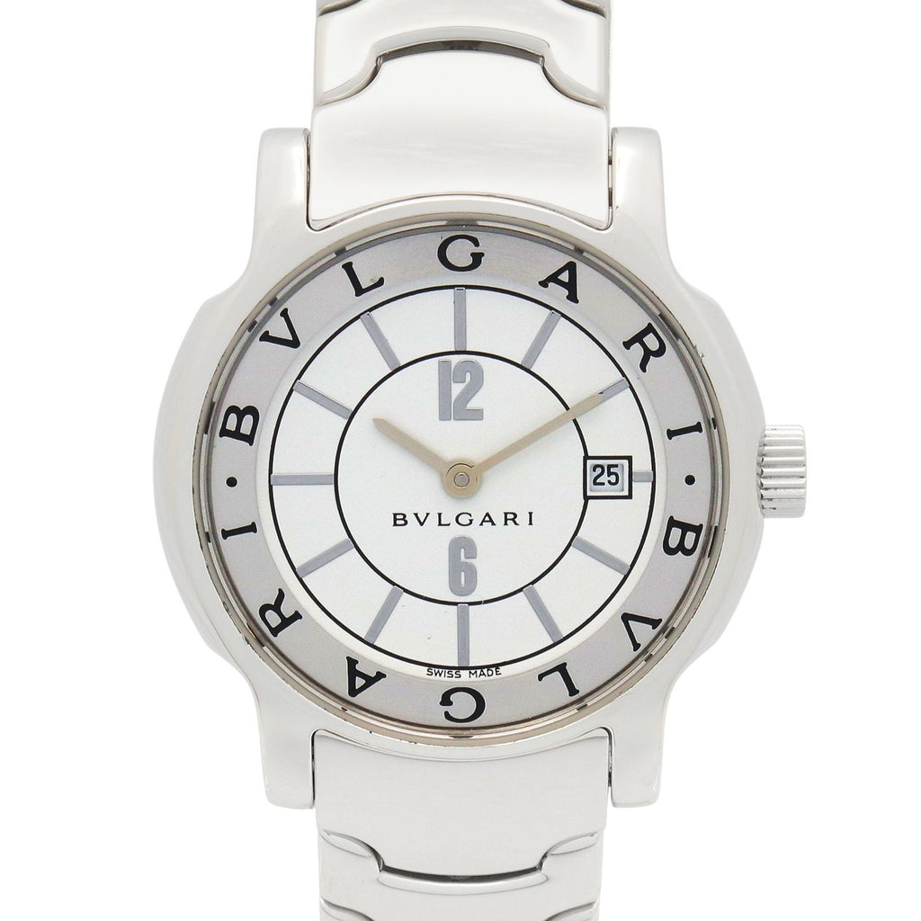 Bvlgari Watch Solo White Stainless Steel