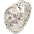 Cartier tee Watch Pasha C Chronograph Silver Stainless Steel is — view 2