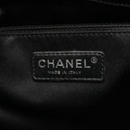 Chanel Tote Quilted Grand Shopping GST Black Caviar Leather Chain — view 4