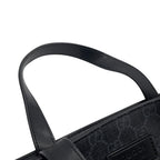 Gucci Tote GG Supreme Leather 2-Way Shoulder Bag Black — view 8