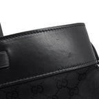 Gucci Tote GG Canvas Leather Black — view 7