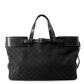 Gucci Tote GG Canvas Leather Black