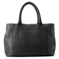 Bottega Veneta Tote Intrecciato Leather Black