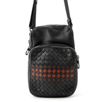 Bottega Veneta Shoulder Bag Intrecciato Leather Black