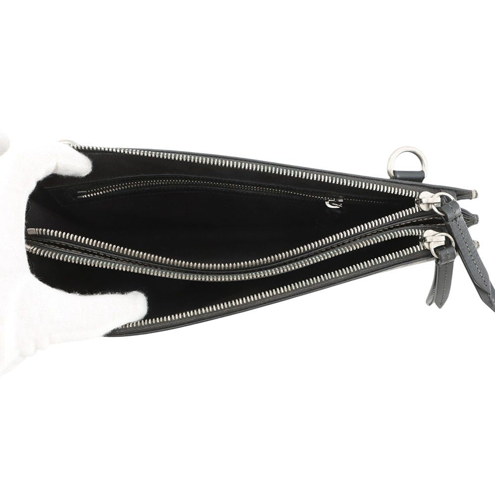 Gucci Shoulder Bag GG Carre Leather Sherry Bi Black — view 5
