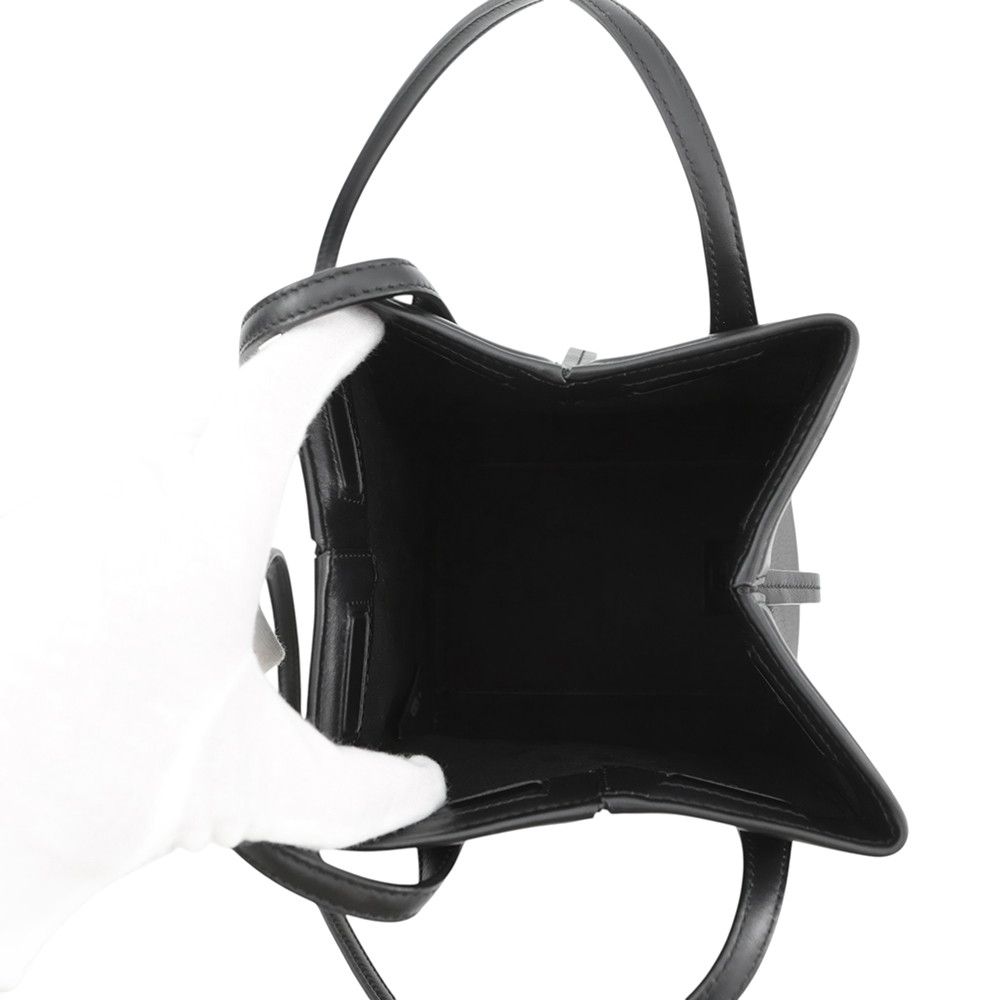 Fendi Shoulder Bag Origami Mini Leather 2-Way Black — view 6