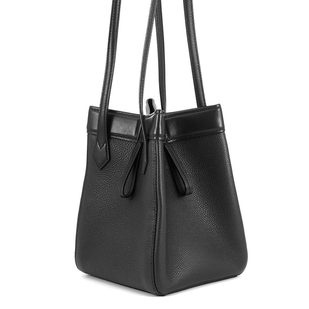 Fendi Shoulder Bag Origami Mini Leather 2-Way Black — view 2