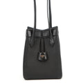 Fendi Shoulder Bag Origami Mini Leather 2-Way Black