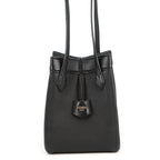 Fendi Shoulder Bag Origami Mini Leather 2-Way Black