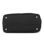 Prada Handbag Logo Jacquard Canvas 2-Way Shoulder Black — view 3