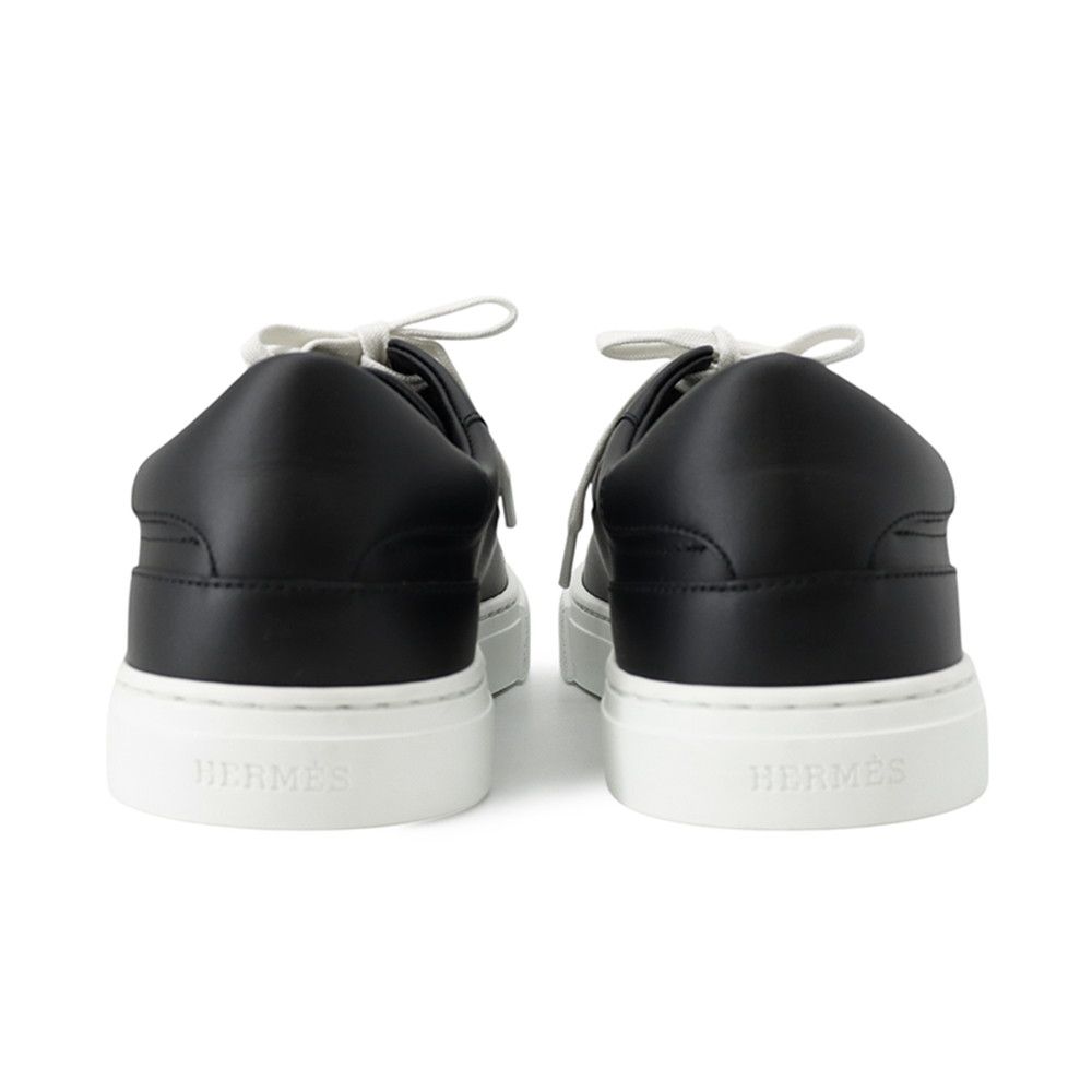Hermes Sneakers Day Kelly Buckle Leather 37.5 Shoes Black — view 3