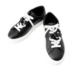 Hermes Sneakers Day Kelly Buckle Leather 37.5 Shoes Black