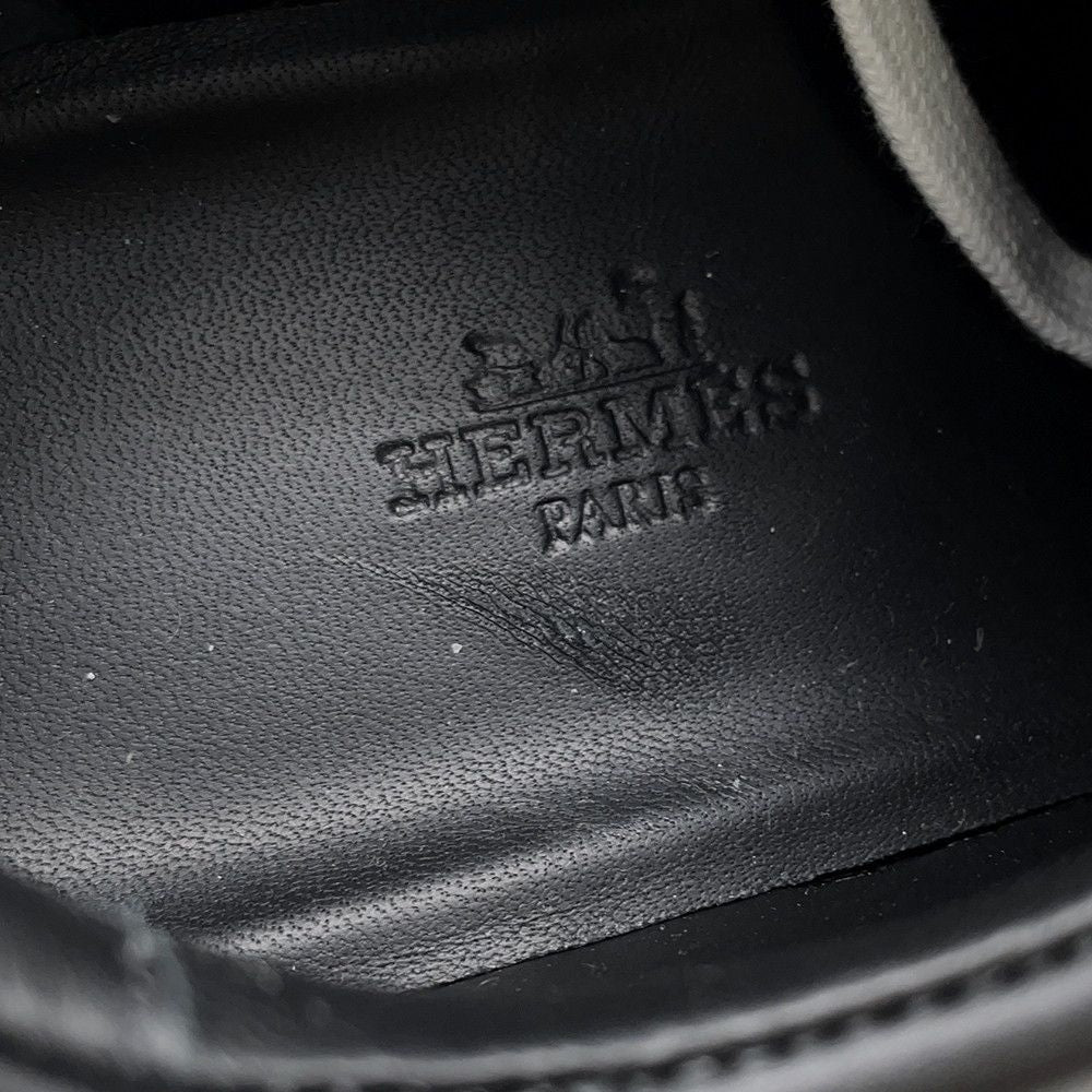 Hermes Sneakers Day Kelly Buckle Leather 37.5 Shoes Black — view 7