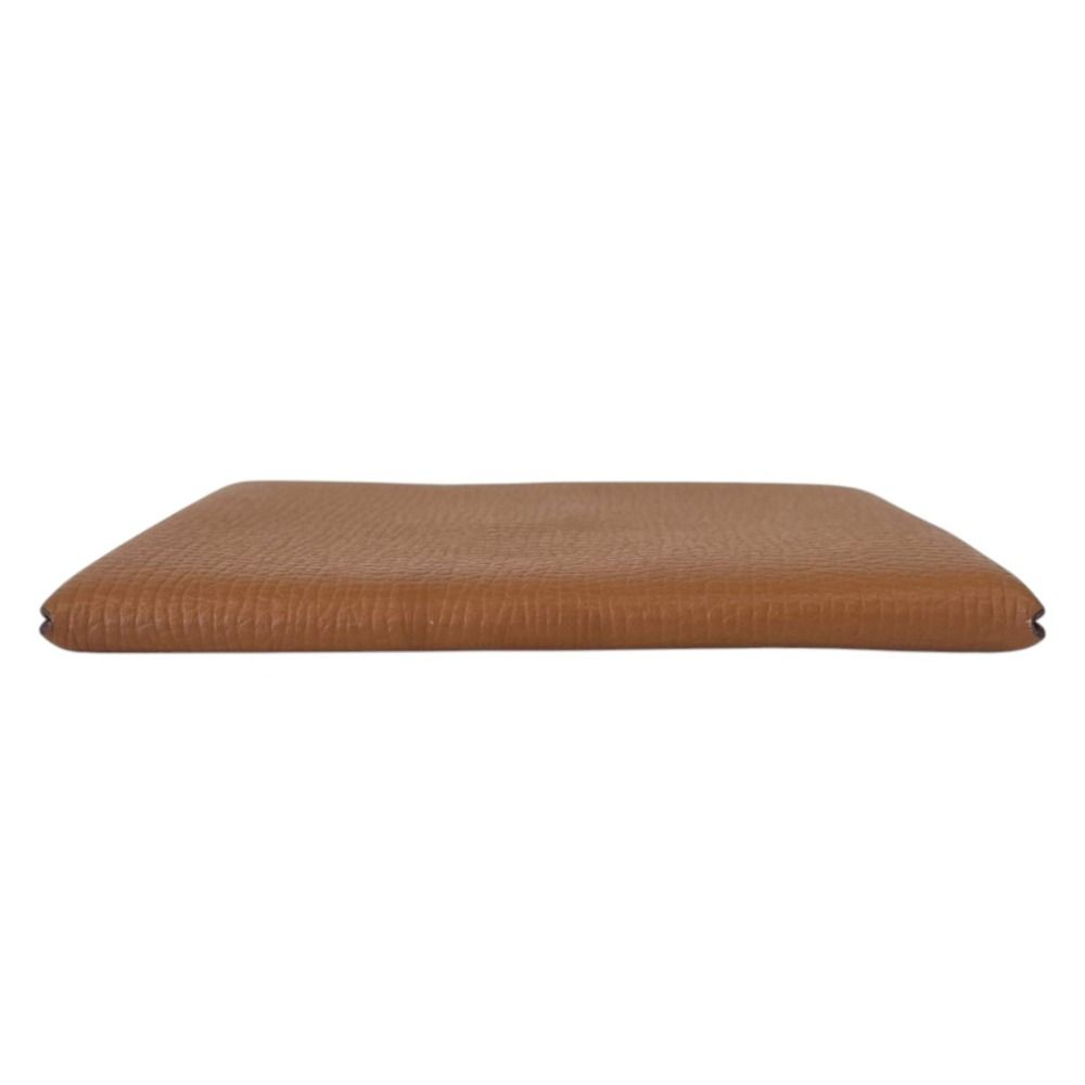 Hermes Calvi Veau Epsom Card Case Business Holder Brown — view 4