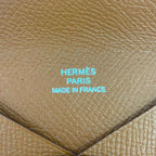 Hermes Calvi Veau Epsom Card Case Business Holder Brown — view 8